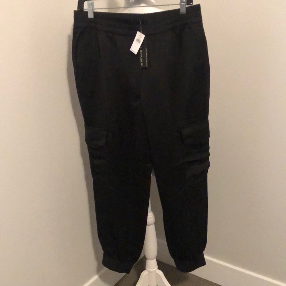 BR satin joggers